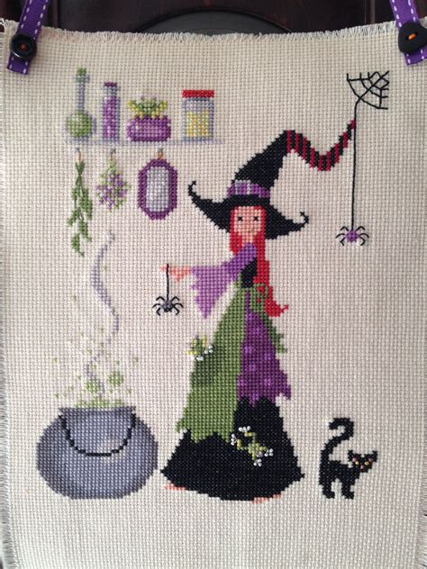 Mum witch needlework design